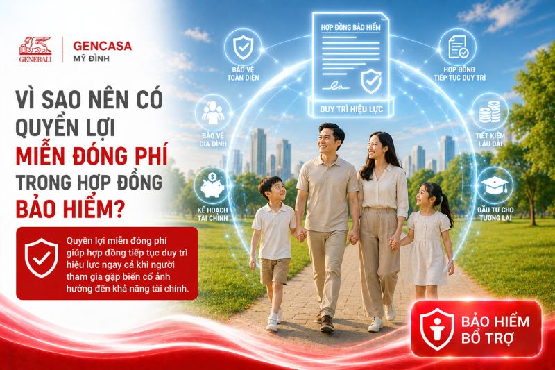 Vì sao nên có quyền lợi miễn đóng phí trong hợp đồng bảo hiểm