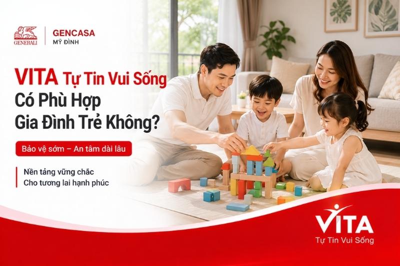 Vita tự tin vui sống có phù hợp với gia đình trẻ không