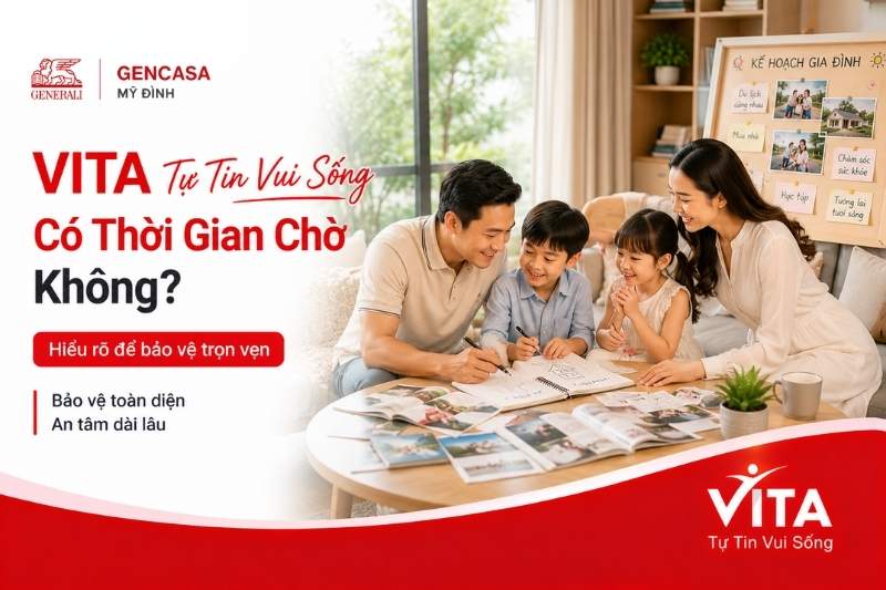 Vita tự tin vui sống có thời gian chờ không
